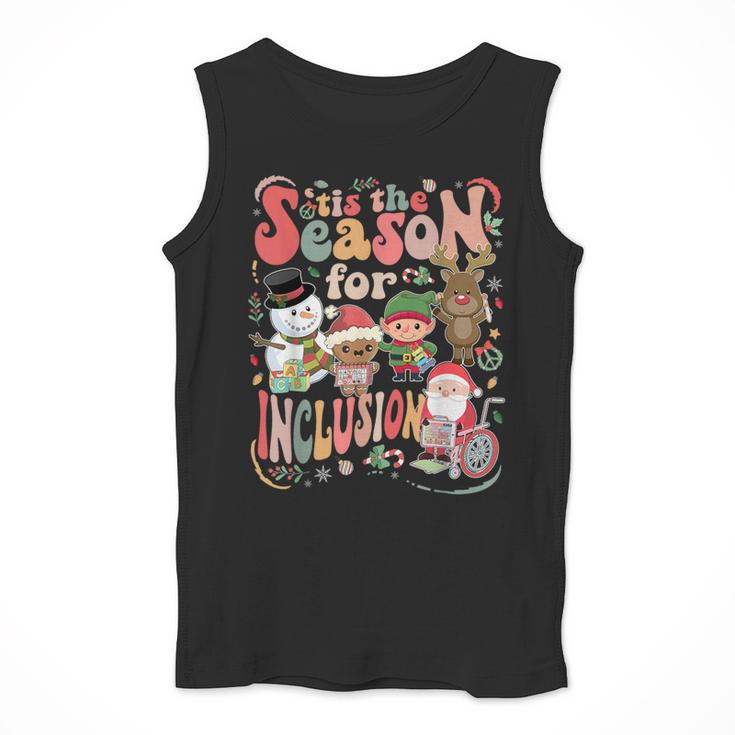 Tis The Season For Inclusion Christmas Sped Teacher Men Tank Top, funny design