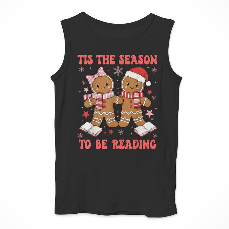 Tis The Season Reading Christmas Shirt Book Lovers Teacher Men Tank Top, funny design