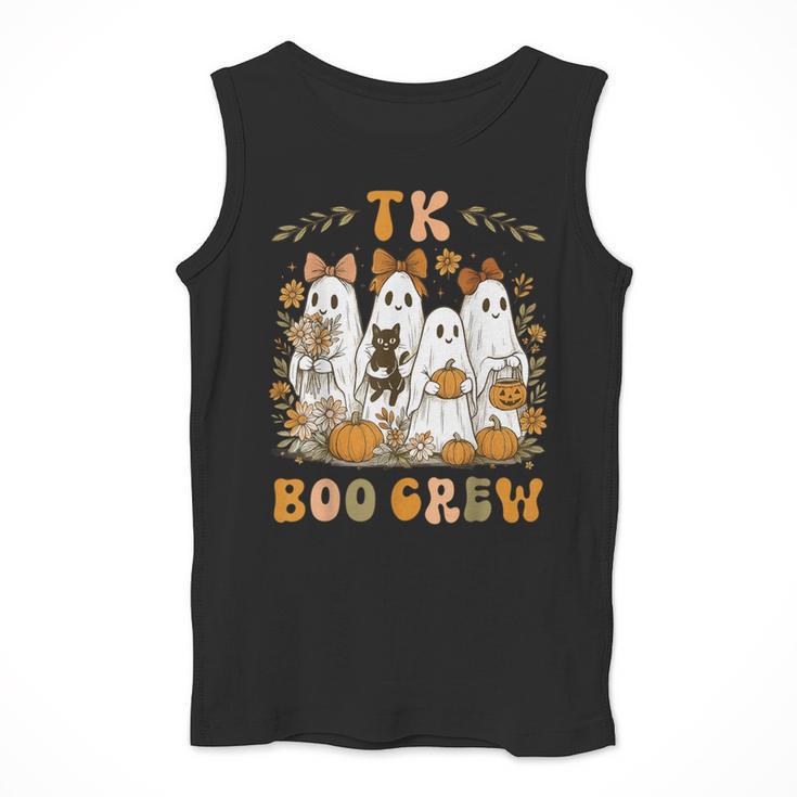 TK Boo Crew Preppy Halloween Floral Ghost TK Teacher Team TK Men Tank Top, funny design