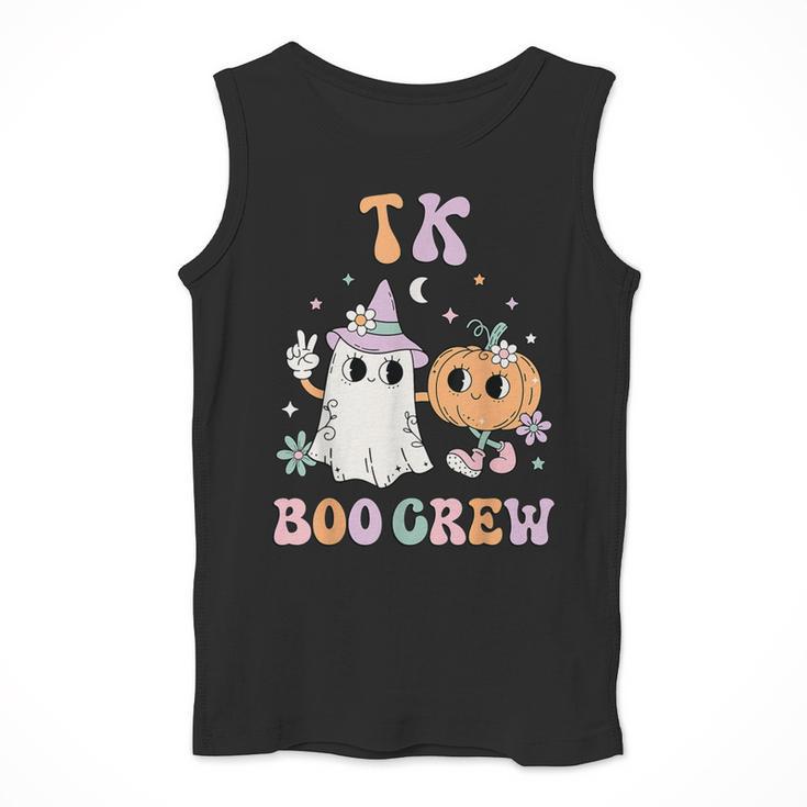 TK Boo Crew Retro Groovy Halloween Floral Ghost TK Teacher Men Women Kids Men Tank Top, Groovy Teacher Gifts, funny design TK Boo Crew Retro Groovy Halloween Floral Ghost TK Teacher Men Women Kids Men Tank Top, Groovy Teacher Gifts, funny design