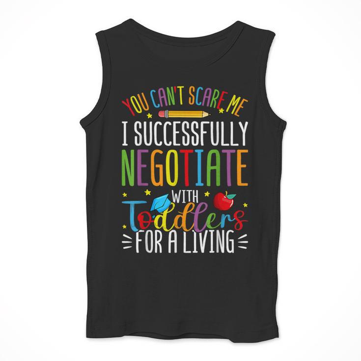 Toddler Negotiator Preschool Teacher Humor Babysitters Men Tank Top, funny design Toddler Negotiator Preschool Teacher Humor Babysitters Men Tank Top, funny design