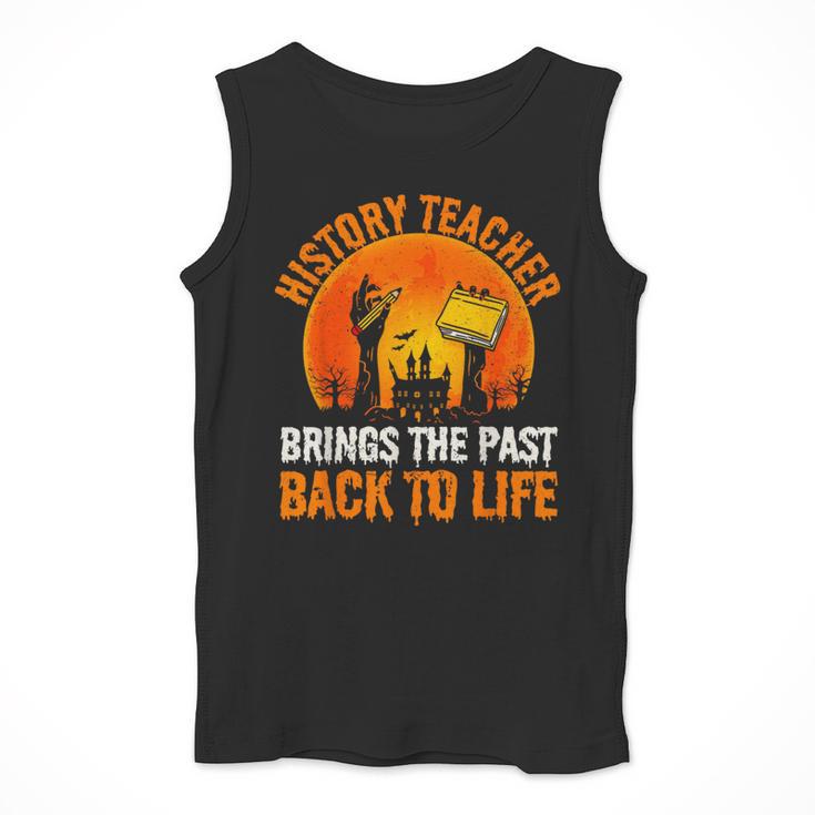 History Teacher Brings Past Back To Life Halloween Zombie Men Tank Top, History Teacher Gifts, funny design History Teacher Brings Past Back To Life Halloween Zombie Men Tank Top, History Teacher Gifts, funny design