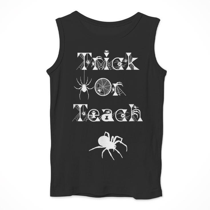 Trick Or Teach Halloween Teacher Shirt Teaching Spider Tee For Men Women Kids Men Tank Top, funny design