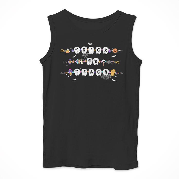 Trick Or Teach Spooky Teacher Happy Halloween Bracelet Men Tank Top, funny design Trick Or Teach Spooky Teacher Happy Halloween Bracelet Men Tank Top, funny design