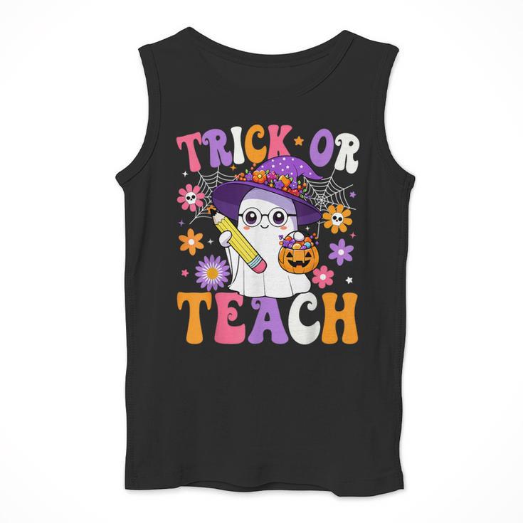 Trick Or Teach Teacher Ghost Teaching Fun Halloween Teacher Men Tank Top, funny design Trick Or Teach Teacher Ghost Teaching Fun Halloween Teacher Men Tank Top, funny design