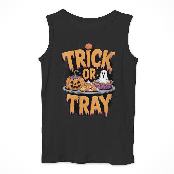 Trick Or Tray Halloween Cafeteria Teacher School Men Tank Top, funny design Trick Or Tray Halloween Cafeteria Teacher School Men Tank Top, funny design