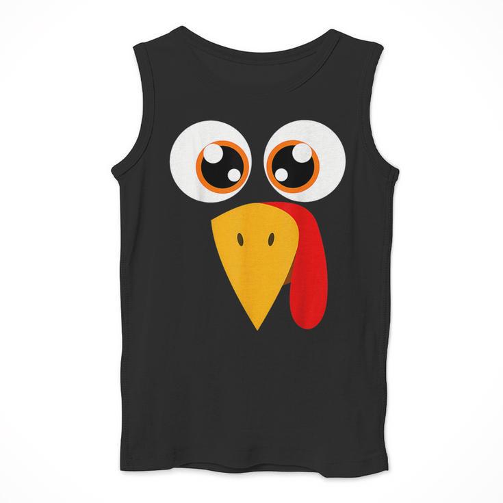 Turkey Face Halloween Costume Thanksgiving Teacher Nurse Men Tank Top, funny design