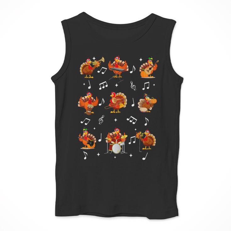 Turkey Squad Music Note Music Teacher Thanksgiving Men Tank Top, funny design Turkey Squad Music Note Music Teacher Thanksgiving Men Tank Top, funny design