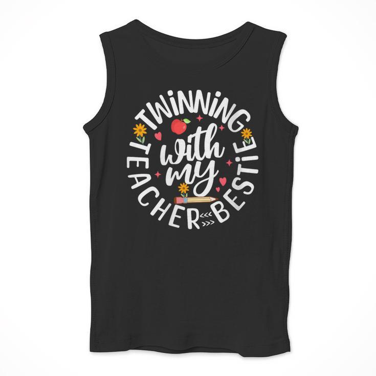 Twin Day For Spirit Week Teacher Bestie Matching Men Tank Top, funny design Twin Day For Spirit Week Teacher Bestie Matching Men Tank Top, funny design
