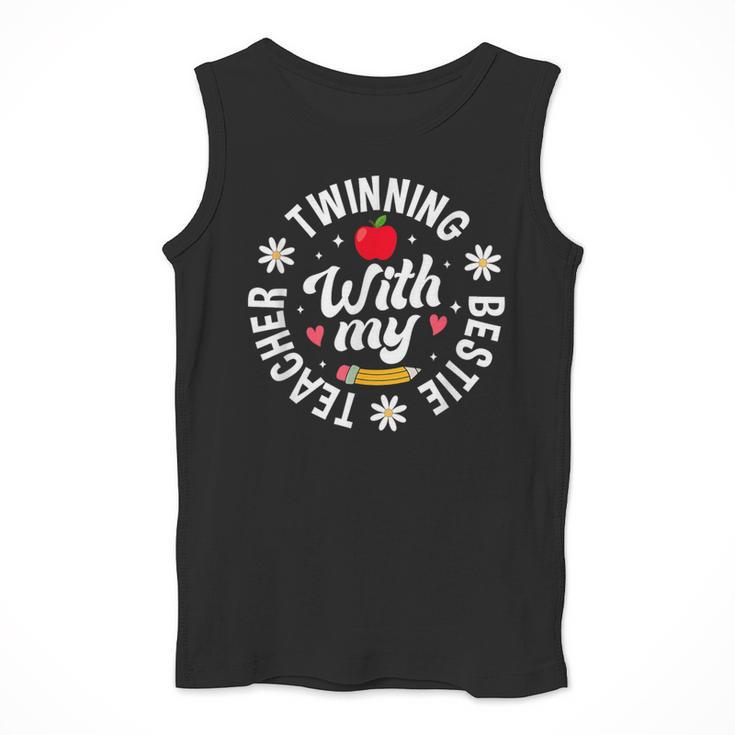Twin Day Teacher Twinning With My Bestie Matching For Men Women Men Tank Top, funny design Twin Day Teacher Twinning With My Bestie Matching For Men Women Men Tank Top, funny design