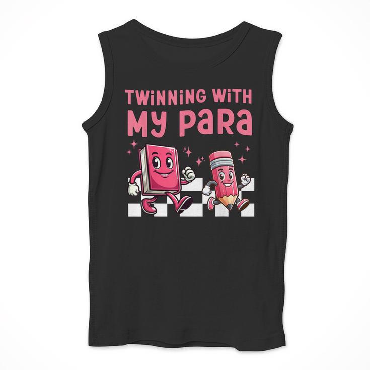 Twinning With My Para Teacher Matching Paraprofessional 70s For Men Women Men Tank Top, funny design Twinning With My Para Teacher Matching Paraprofessional 70s For Men Women Men Tank Top, funny design