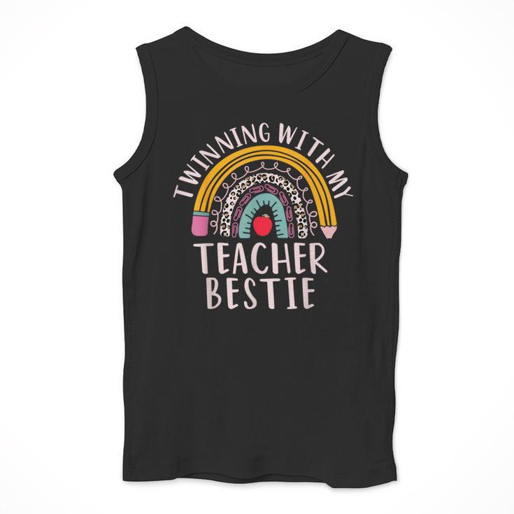 Twinning With My Teacher Bestie Spirit Week Girls Day Kids Men Tank Top, funny design