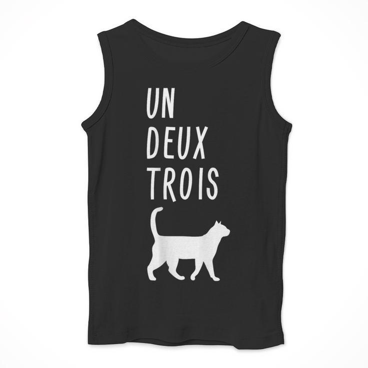 Un Deux Trois Cat Shirt French Teacher Men Tank Top, funny design Un Deux Trois Cat Shirt French Teacher Men Tank Top, funny design