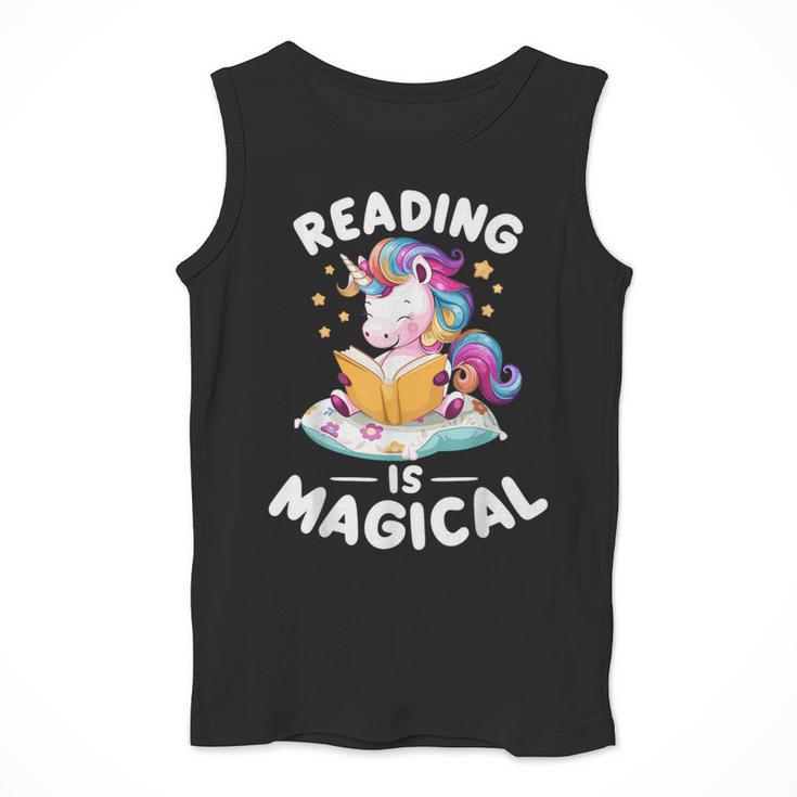 Unicorn Teacher Reading Is Magical Book Men Tank Top, funny design Unicorn Teacher Reading Is Magical Book Men Tank Top, funny design