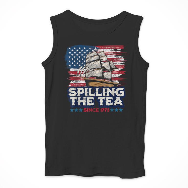 US History Teacher Boston Spilling The Tea Since 1773 Men Tank Top, History Teacher Gifts, funny design