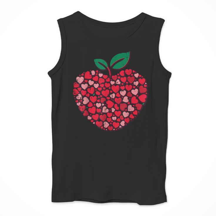 Valentines Day Teacher Hearts Apple Love Teach Women Men Men Tank Top, funny design Valentines Day Teacher Hearts Apple Love Teach Women Men Men Tank Top, funny design