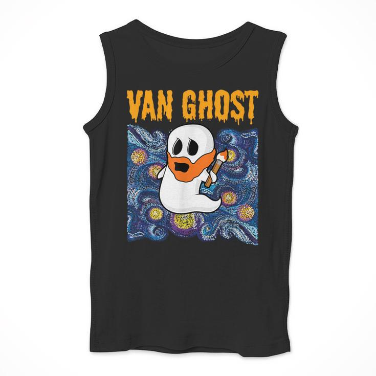 Van Ghost Art Teacher Halloween Van Gogh Starry Night Men Tank Top, funny design Van Ghost Art Teacher Halloween Van Gogh Starry Night Men Tank Top, funny design