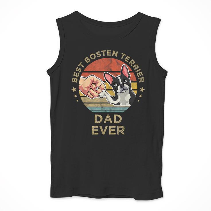 Vintage Best Boston Terrier Dad Ever Dog Father Father's Day Men Girls Kids Men Tank Top, Boston Terrier Dad Gifts, funny design