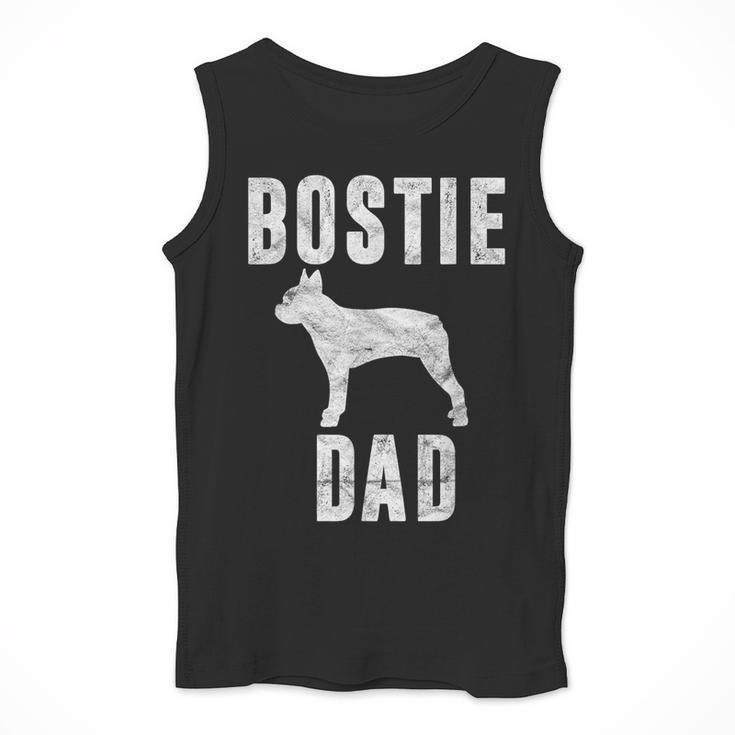 Vintage Boston Terrier Dad Dog Daddy Bostie Father Men Tank Top, Boston Terrier Dad Gifts, funny design