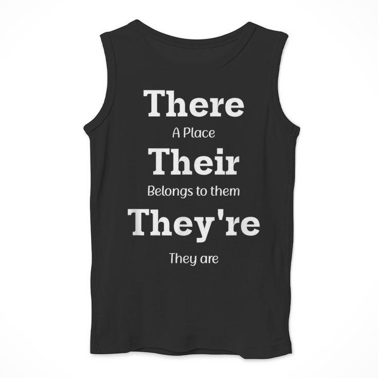 Vocabulary Police Their There They'Re English Teacher Men Tank Top, English Teacher Gifts, funny design Vocabulary Police Their There They'Re English Teacher Men Tank Top, English Teacher Gifts, funny design