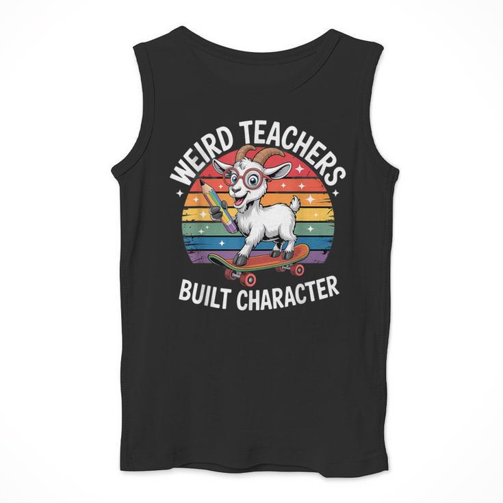 Weird Teachers Build Character Teacher Men Tank Top, funny design Weird Teachers Build Character Teacher Men Tank Top, funny design