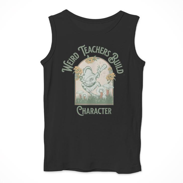 Weird Teachers Build Character- Teacher's Day Men Tank Top, funny design Weird Teachers Build Character- Teacher's Day Men Tank Top, funny design