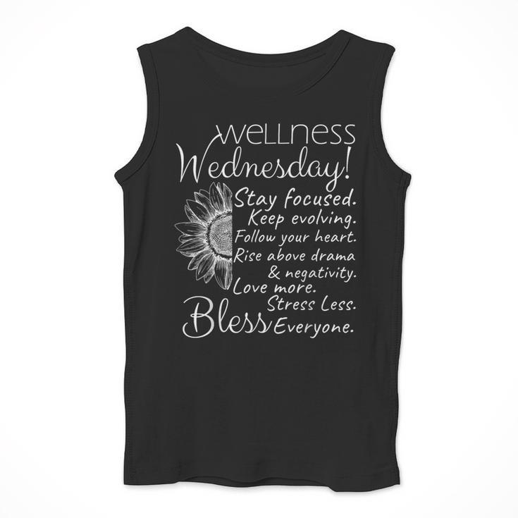 Wellness Wednesday Nurse Counselor Teacher Quotes Men Tank Top, funny design