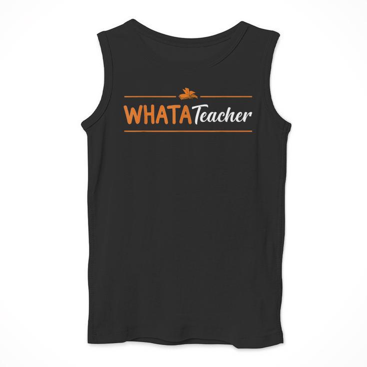 Whatateacher Shirt Teacher Lovers Men Tank Top, funny design Whatateacher Shirt Teacher Lovers Men Tank Top, funny design