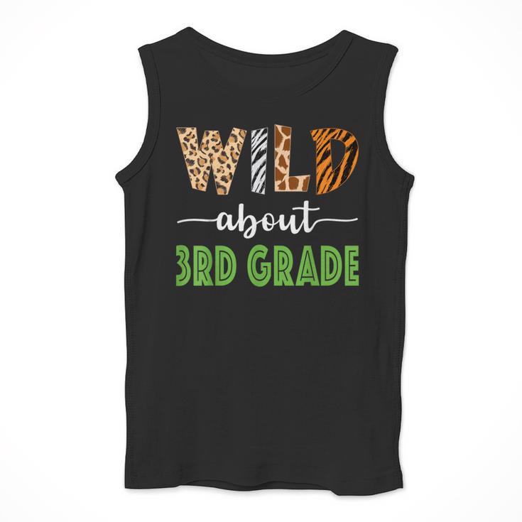 Wild About 3rd Grade Teacher Student Third Grade Zoo Safari Men Women Girls Kids Men Tank Top, funny design