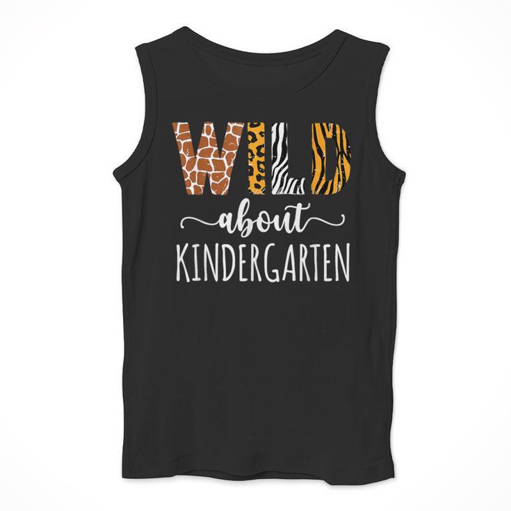Wild About Kindergarten Teacher Leopard Print Men Tank Top, funny design Wild About Kindergarten Teacher Leopard Print Men Tank Top, funny design