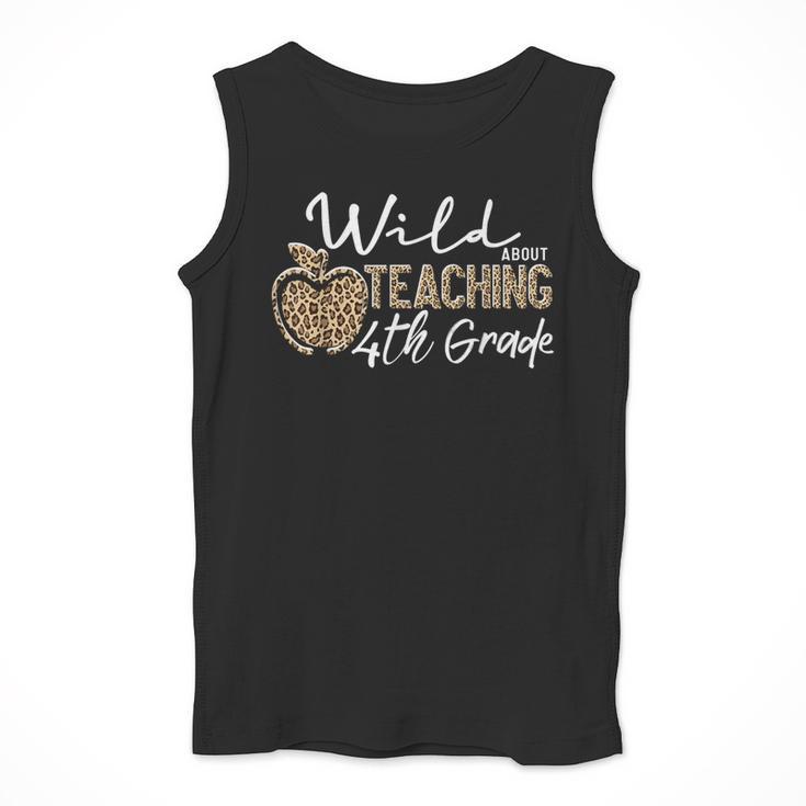 Wild About Teaching School Crew 4th Grade Teacher Squad Men Tank Top, 4th Grade Teacher Gifts, funny design