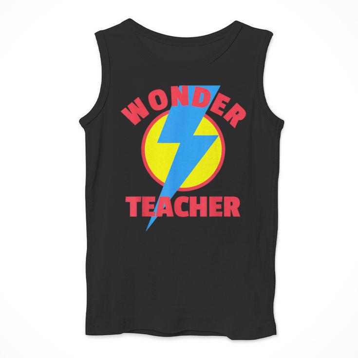 Wonder Teacher Teacher Halloween Tshirt Men Tank Top, funny design