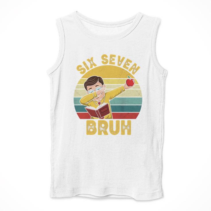 67 Meme Six Seven Bruh Retro Dabbing Teacher School Men Tank Top, funny design 67 Meme Six Seven Bruh Retro Dabbing Teacher School Men Tank Top, funny design