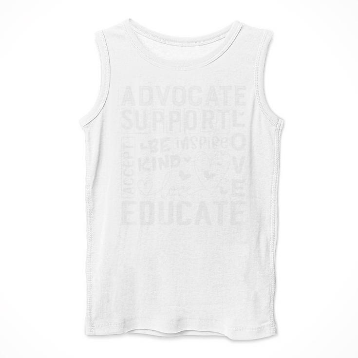 Advocate Support Accept Educate Special Education Teacher Men Tank Top, funny design