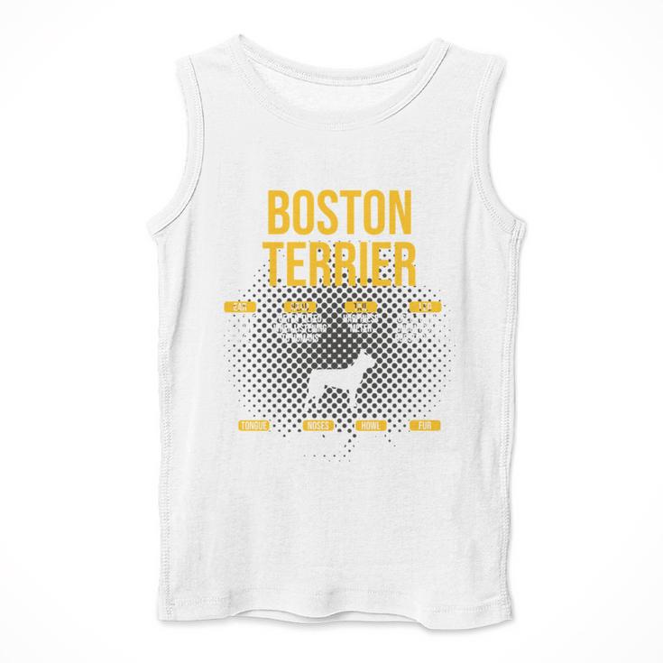 Anatomy Of Boston Terrier Dog Lover Men Tank Top, funny design