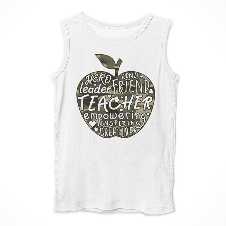 Apple Camoflauge Clothing Camo Student Teacher Cute School Men Tank Top, funny design Apple Camoflauge Clothing Camo Student Teacher Cute School Men Tank Top, funny design