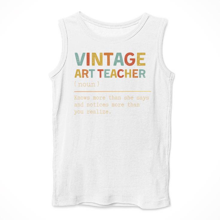 Art Teacher Definition Back To School First Day Men Tank Top, funny design