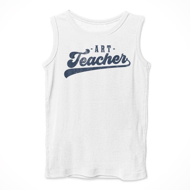 Art Teacher Men Women Cute Vintage Graphic Art Teacher Men Tank Top, funny design
