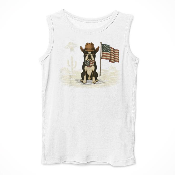 Boston Terrier 4th Of July US American Flag Dog Patriotic Men Tank Top, Patriotic Boston Terrier Gifts, American Boston Terrier Gifts, Boston Terrier 4th Of July Gifts, funny design