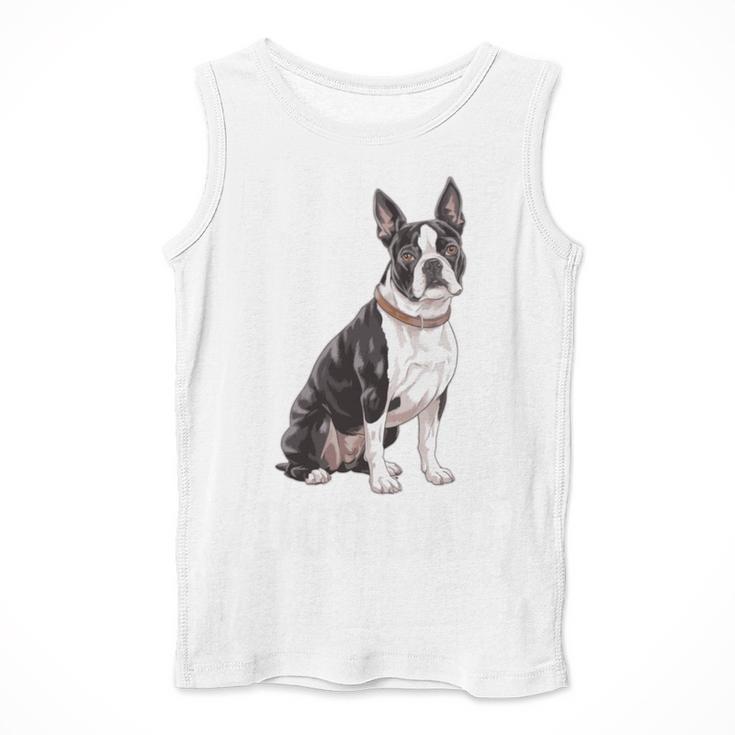 Boston Terrier Dog Dad Boston Terrier Dog Lovers Men Tank Top, Boston Terrier Dad Gifts, funny design