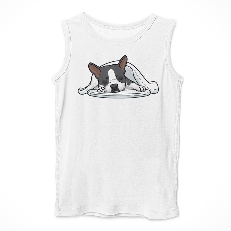 Boston Terrier Dog Official Sleeping Men Women Girls Kids Men Tank Top, funny design