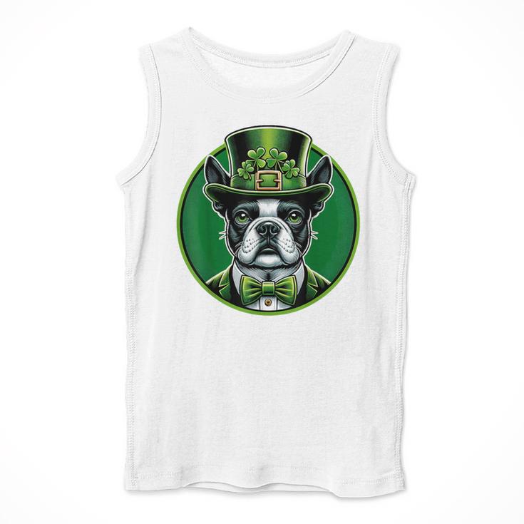 Boston Terrier Dog St Patricks Day Irish Pet Lover Men Women Kids Men Tank Top, funny design