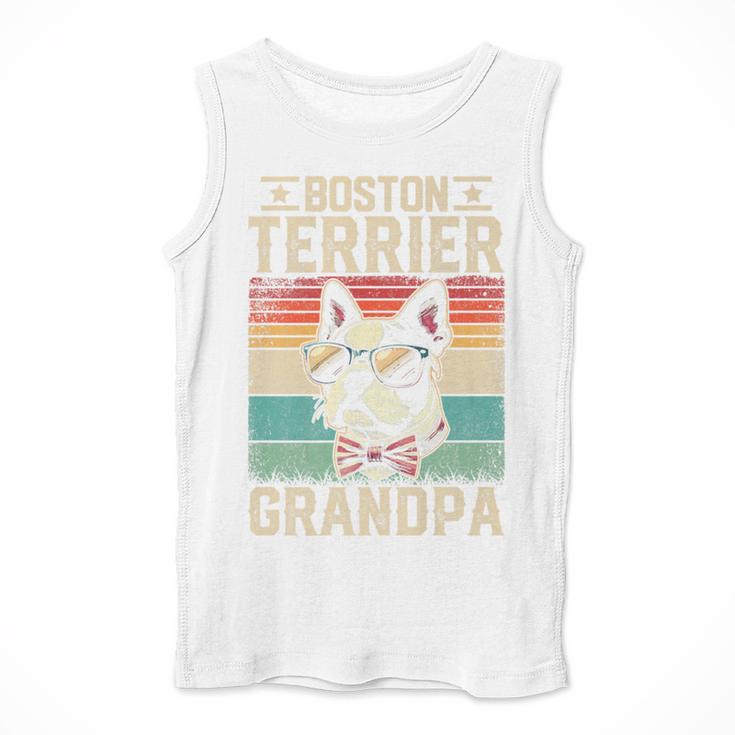 Boston Terrier Grandpa Dog Lover Father's Day Premium Men Tank Top, funny design