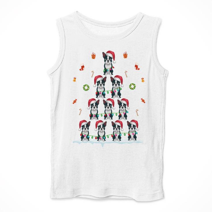 Boston Terrier Xmas Tree Lights For Men Women Boston Terrier Men Tank Top, funny design