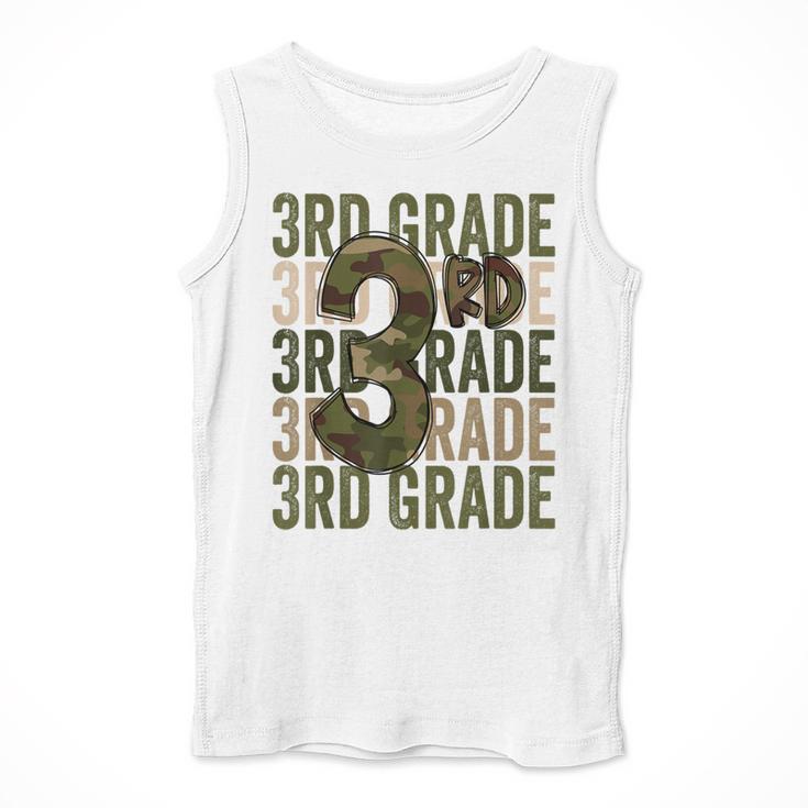 Camo Team 3rd Grade Squad Back To School Teacher Kids Boys Men Tank Top, funny design Camo Team 3rd Grade Squad Back To School Teacher Kids Boys Men Tank Top, funny design