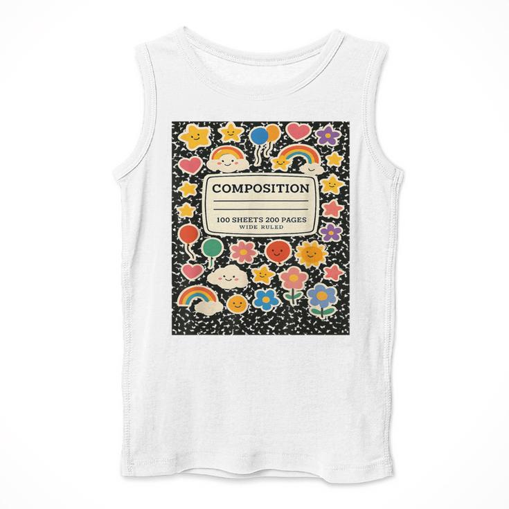 Composition Notebook Costume Teacher Matching Halloween Book Men Tank Top, funny design Composition Notebook Costume Teacher Matching Halloween Book Men Tank Top, funny design