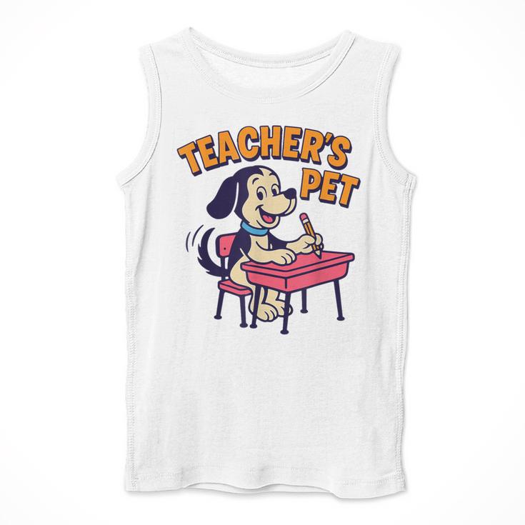 Cute Elementary School Student Dog Teacher's Pet Men Tank Top, funny design Cute Elementary School Student Dog Teacher's Pet Men Tank Top, funny design