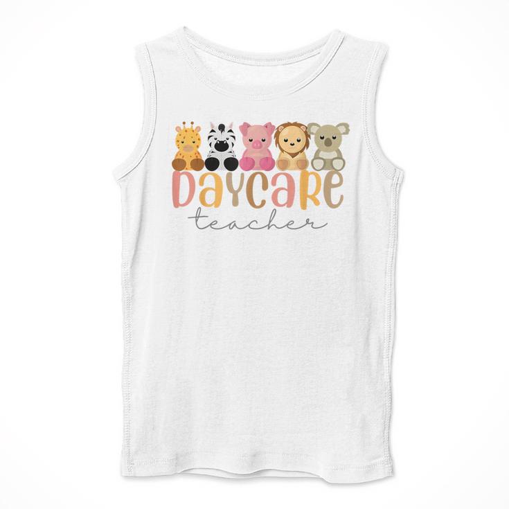 Daycare Teacher Animals Daycare Provider Back To School Men Tank Top, funny design