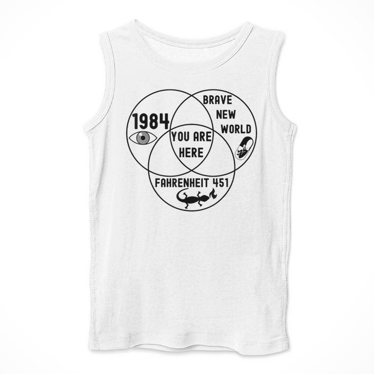 You Are Here Dystopian Venn Diagram English Teacher Bk Men Tank Top, English Teacher Gifts, funny design You Are Here Dystopian Venn Diagram English Teacher Bk Men Tank Top, English Teacher Gifts, funny design