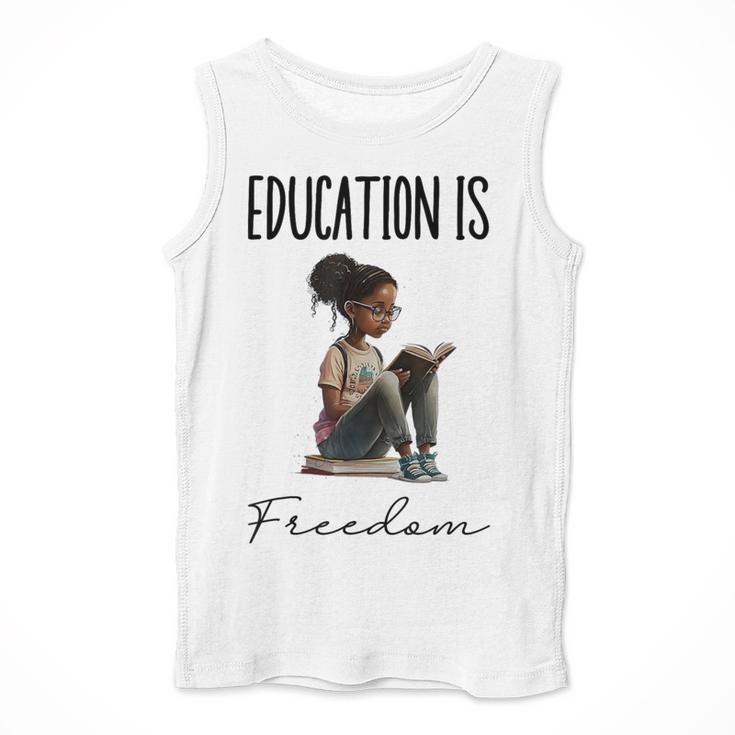 Education Is Freedom Teacher Books Black History Month Men Tank Top, History Teacher Gifts, funny design